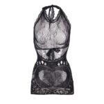 SUBBLIME – 952075 SHORT FISHNET DRESS WITH BACK BACK AND HEART DETAIL BLACK ONE SIZE Bodystocking | SEX Shop Ireland 15