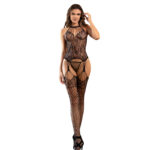 SUBBLIME – 952136 FISHNET CROTCHLESS BODYSTOCKING WITH FLORAL DETAILS AND BLACK HALTER NECK ONE SIZE Crotchless bodysuits | SEX Shop Ireland 10