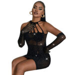 SUBBLIME – 952235 FISHNET BODYSTOCKING WITH RHINESTONES AND BLACK GLOVES ONE SIZE Bodystocking | SEX Shop Ireland 16