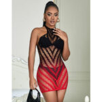 SUBBLIME – 952242 RED AND BLACK DEGRADED ELASTIC FISHNET BODYSTOCKING ONE SIZE Bodystocking | SEX Shop Ireland 22