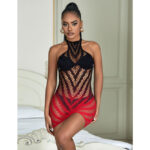 SUBBLIME – 952242 RED AND BLACK DEGRADED ELASTIC FISHNET BODYSTOCKING ONE SIZE Bodystocking | SEX Shop Ireland 25