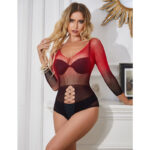 SUBBLIME – 952259 RED AND BLACK GRADIENT LONG SLEEVE ELASTIC FISHNET BODYSTOCKING ONE SIZE Bodystocking | SEX Shop Ireland 22