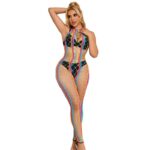 SUBBLIME – 952358 RAINBOW HALTER NECK FISHNET BODYSTOCKING ONE SIZE Bodystocking | SEX Shop Ireland 16