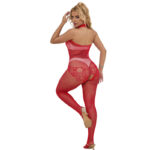 SUBBLIME – 952372 FISHNET AND LACE CROTCHLESS BODYSTOCKING WITH HIGH NECK RED ONE SIZE Crotchless bodysuits | SEX Shop Ireland 22