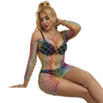SUBBLIME – 952426 RAINBOW LONG SLEEVE FISHNET BODYSTOCKING ONE SIZE Bodystocking | SEX Shop Ireland 17
