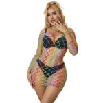 SUBBLIME – 952426 RAINBOW LONG SLEEVE FISHNET BODYSTOCKING ONE SIZE Bodystocking | SEX Shop Ireland 21