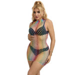 SUBBLIME – 952433 RAINBOW HIGH NECK SLEEVELESS FISHNET BODYSTOCKING ONE SIZE Bodystocking | SEX Shop Ireland 16