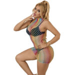 SUBBLIME – 952433 RAINBOW HIGH NECK SLEEVELESS FISHNET BODYSTOCKING ONE SIZE Bodystocking | SEX Shop Ireland 20