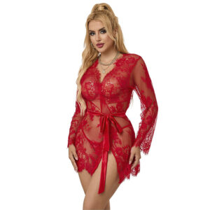 SUBBLIME – 953775 LACE NIGHTGOWN + THONG RED S/M Babydoll Lingerie | SEX Shop Ireland