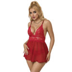 SUBBLIME – 953836 OPEN BACK BABYDOLL RED S/M Babydoll Lingerie | SEX Shop Ireland 18