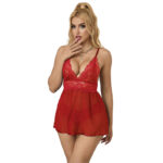 SUBBLIME – 953843 OPEN BACK BABYDOLL RED L/XL Babydoll Lingerie | SEX Shop Ireland 14