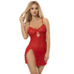 SUBBLIME – 954208 LACE BABYDOLL WITH ADJUSTABLE STRAPS RED S/M Babydoll Lingerie | SEX Shop Ireland 15