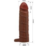 PRETTY LOVE – KAILE PENIS SLEEVE WITH 2.5 CM EXTENSION MULATTO Penis Extenders & Sleeves | SEX Shop Ireland 15