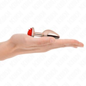 KINK – PINK GOLD ANAL PLUG WITH RED ROSE S Butt Plugs | SEX Shop Ireland 3