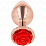KINK – PINK GOLD ANAL PLUG WITH RED ROSE S Butt Plugs | SEX Shop Ireland 9