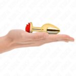 KINK –  PLUG ANAL GOLD ROSE RED SIZE M Butt Plugs | SEX Shop Ireland 11
