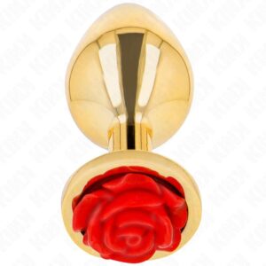 KINK –  PLUG ANAL GOLD ROSE RED SIZE S Butt Plugs | SEX Shop Ireland