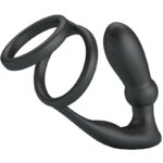 PRETTY LOVE – EMONI PENIS RING + ANAL PLUG 12 VIBRATIONS BLACK Cock Rings | SEX Shop Ireland 12