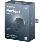 SATISFYER – PERFECT PAIR 2 MULTIVIBRATOR 2 IN 1 PENIS RING AND FINGER STIMULATOR GREY BDSM Cages & Chastity Rings | SEX Shop Ireland 21