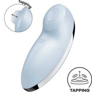 SATISFYER – TAP & CLIMAX 2 VIBRATOR & STIMULATOR BLUE Clitoral Stimulators | SEX Shop Ireland