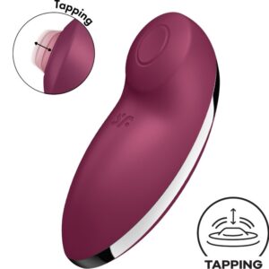 SATISFYER – TAP & CLIMAX 2 VIBRATOR & STIMULATOR RED Clitoral Stimulators | SEX Shop Ireland