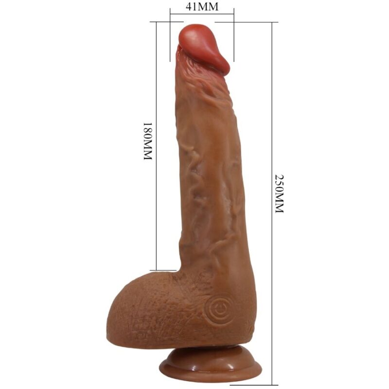 BAILE – BEAUTIFUL WILKS 5 SETTING REALISTIC VIBRATOR 25 CM MULATO Dildos | SEX Shop Ireland 12
