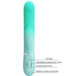 PRETTY LOVE – GIGI MULTIFUNCTION RABBIT VIBRATOR AQUA GREEN Clitoral Sucking Vibrator | SEX Shop Ireland 22