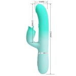 PRETTY LOVE – GIGI MULTIFUNCTION RABBIT VIBRATOR AQUA GREEN Clitoral Sucking Vibrator | SEX Shop Ireland 24
