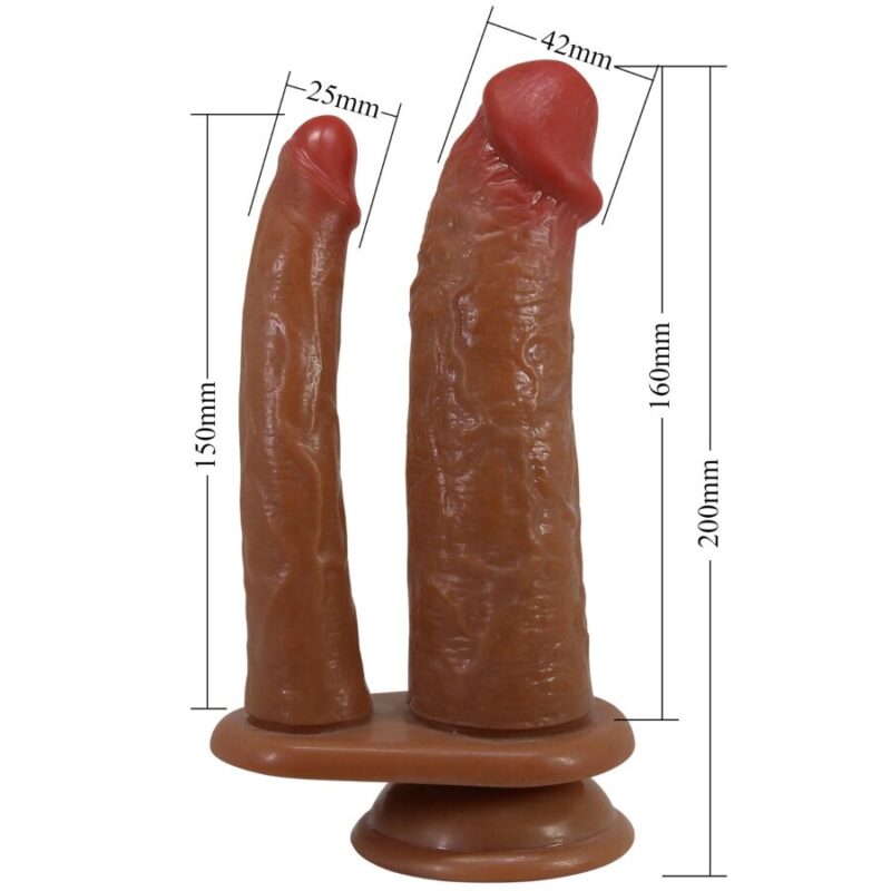 PRETTY LOVE – HULBERT DOUBLE REALISTIC DILDO WITH VIBRATION MULATO Dildos | SEX Shop Ireland 10