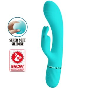 PRETTY LOVE – SCOCCO VIBRATOR RABBIT TURQUOISE Rabbit Vibrators | SEX Shop Ireland