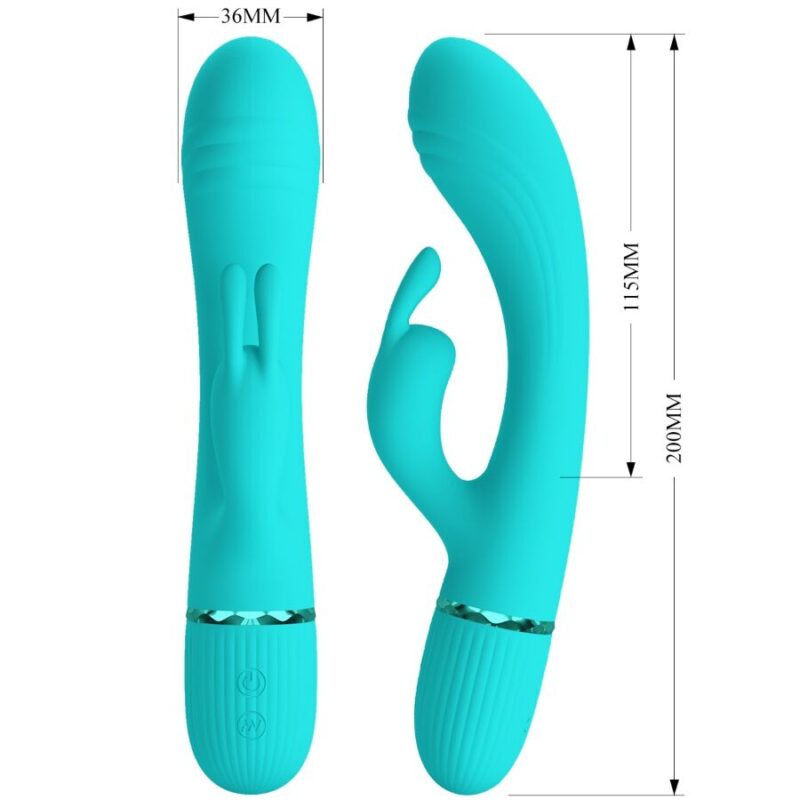 PRETTY LOVE – SCOCCO VIBRATOR RABBIT TURQUOISE Rabbit Vibrators | SEX Shop Ireland 10