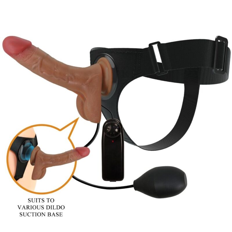 PRETTY LOVE – UNIVERSAL HARNESS BRIEFS WITH VIBRATING AND SQUIRTING DILDO 15.5 CM MULATO Sex Toys | SEX Shop Ireland 4