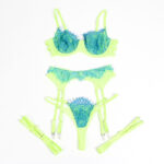 SUBBLIME – 955328 BRA SET WITH LACE AND GARTER LINES GREEN AND BLUE L/XL Fashion & Lingerie | SEX Shop Ireland 27
