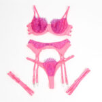 SUBBLIME – 955366 BRA SET WITH LACE AND GARTER LINES PINK AND PURPLE L/XL Fashion & Lingerie | SEX Shop Ireland 29