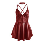 SUBBLIME – 955397 DRESS WITH BURGUNDY LEATHER STRAPS S/M Fashion & Lingerie | SEX Shop Ireland 22