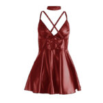 SUBBLIME – 955397 DRESS WITH BURGUNDY LEATHER STRAPS S/M Fashion & Lingerie | SEX Shop Ireland 23