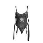 SUBBLIME – 955496 LACE BODYSUIT WITH BOWS AND GARTERS BLACK S/M Bodysuits | SEX Shop Ireland 20