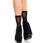 LEG AVENUE – BLACK LACE BOW LACE SOCKS Fashion & Lingerie | SEX Shop Ireland 8