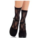 LEG AVENUE – BLACK LACE BOW LACE SOCKS Fashion & Lingerie | SEX Shop Ireland 7
