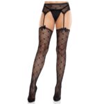 LEG AVENUE – HEART STOCKINGS WITH GARTERS BLACK Fashion & Lingerie | SEX Shop Ireland 6