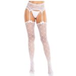 LEG AVENUE – HEART STOCKINGS WITH GARTERS WHITE Fashion & Lingerie | SEXstore.ie 6