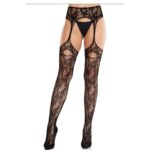 LEG AVENUE – LACE STOCKINGS WITH GARTERS BLACK Fashion & Lingerie | SEX Shop Ireland 6