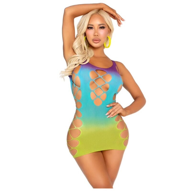 LEG AVENUE – SEAMLESS MINI DRESS WITH OPENINGS OCEAN Fashion & Lingerie | SEX Shop Ireland 4