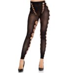LEG AVENUE – SEAMLESS OPAQUE STOCKINGS WITH CUTOUT AT THE FEET BLACK Fashion & Lingerie | SEX Shop Ireland 6