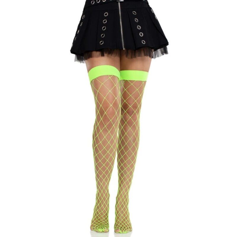LEG AVENUE – WIDE FISHNET TIGHTS NEON GREEN Fashion & Lingerie | SEX Shop Ireland 4