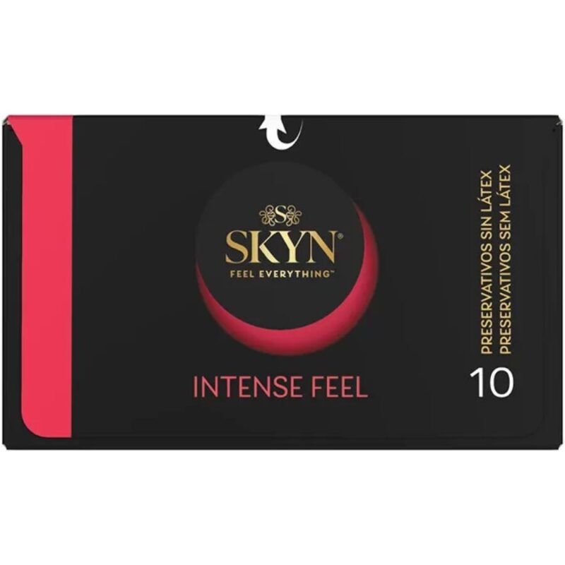 SKYN – INTENSE FEEL TEXTURED CONDOM WITH WAVY DESIGN 10 UNITS Condom Packs (4 to 24) | SEX Shop Ireland 6