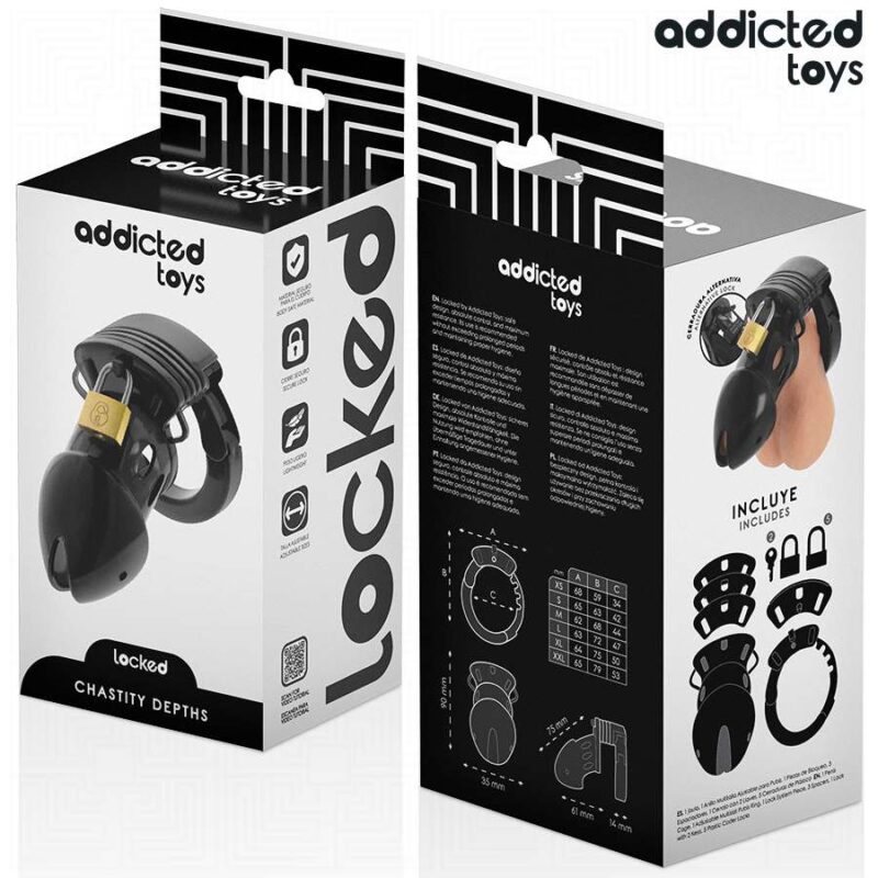 ADDICTED TOYS LOCKED – CHASTITY DEPTHS PENIS CAGE 7.5 CM BDSM Cages & Chastity Rings | SEX Shop Ireland 9