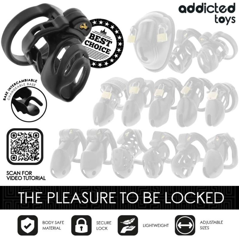 ADDICTED TOYS LOCKED – ETERNAL LOCK PENIS CAGE 9 CM BDSM Cages & Chastity Rings | SEX Shop Ireland 10