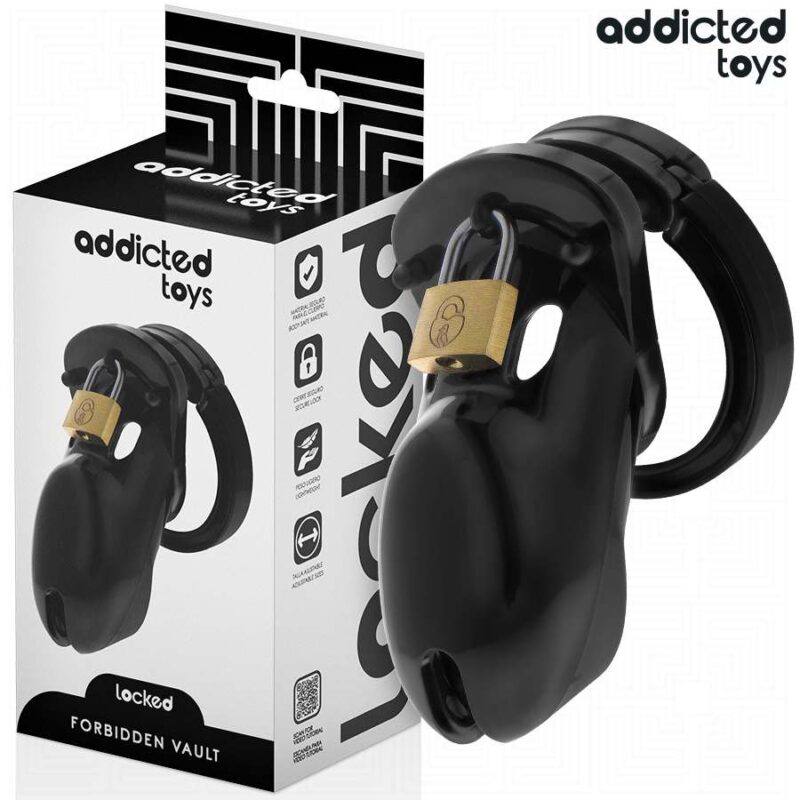 ADDICTED TOYS LOCKED – FORBIDDEN VAULT PENIS CAGE 10 CM BDSM Cages & Chastity Rings | SEX Shop Ireland 4