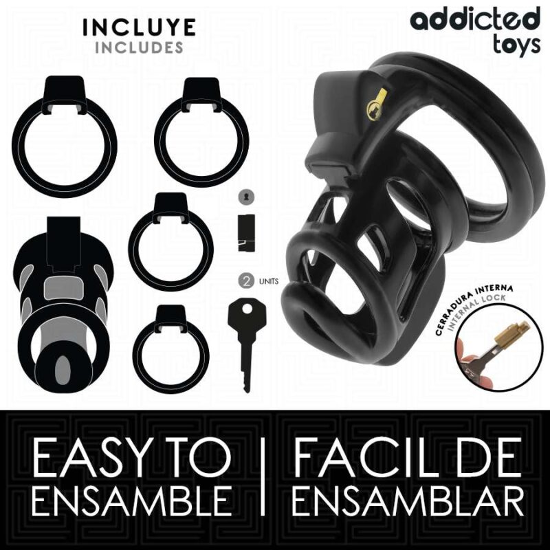 ADDICTED TOYS LOCKED – GILDEN CAGE SILICONE PENIS CAGE 8.5 CM BDSM Cages & Chastity Rings | SEX Shop Ireland 7